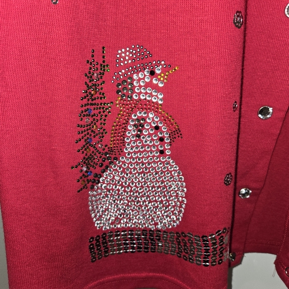 Christmas/Holiday cardigan sz 1x - Picture 2 of 4
